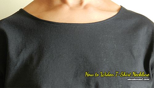 how to cut a shirt neckline